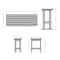 Highwood Usa Lehigh 3pc Counter Height Outdoor Patio Furniture Balcony Set AD-KITBALC1-EUC - alternate 2